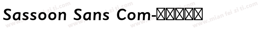 Sassoon Sans Com字体转换